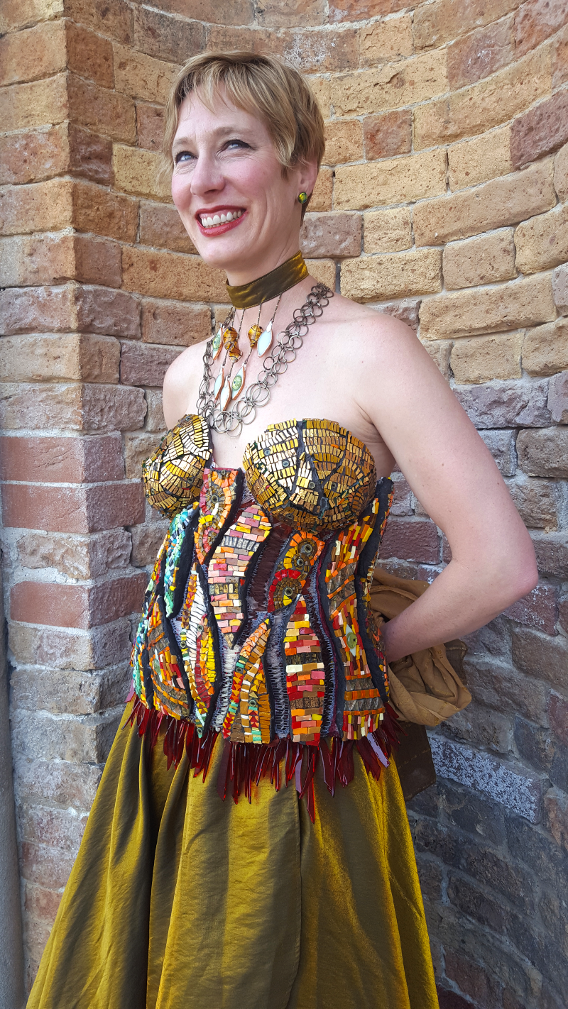 Mosaic Glass Dress by Carrie Strope