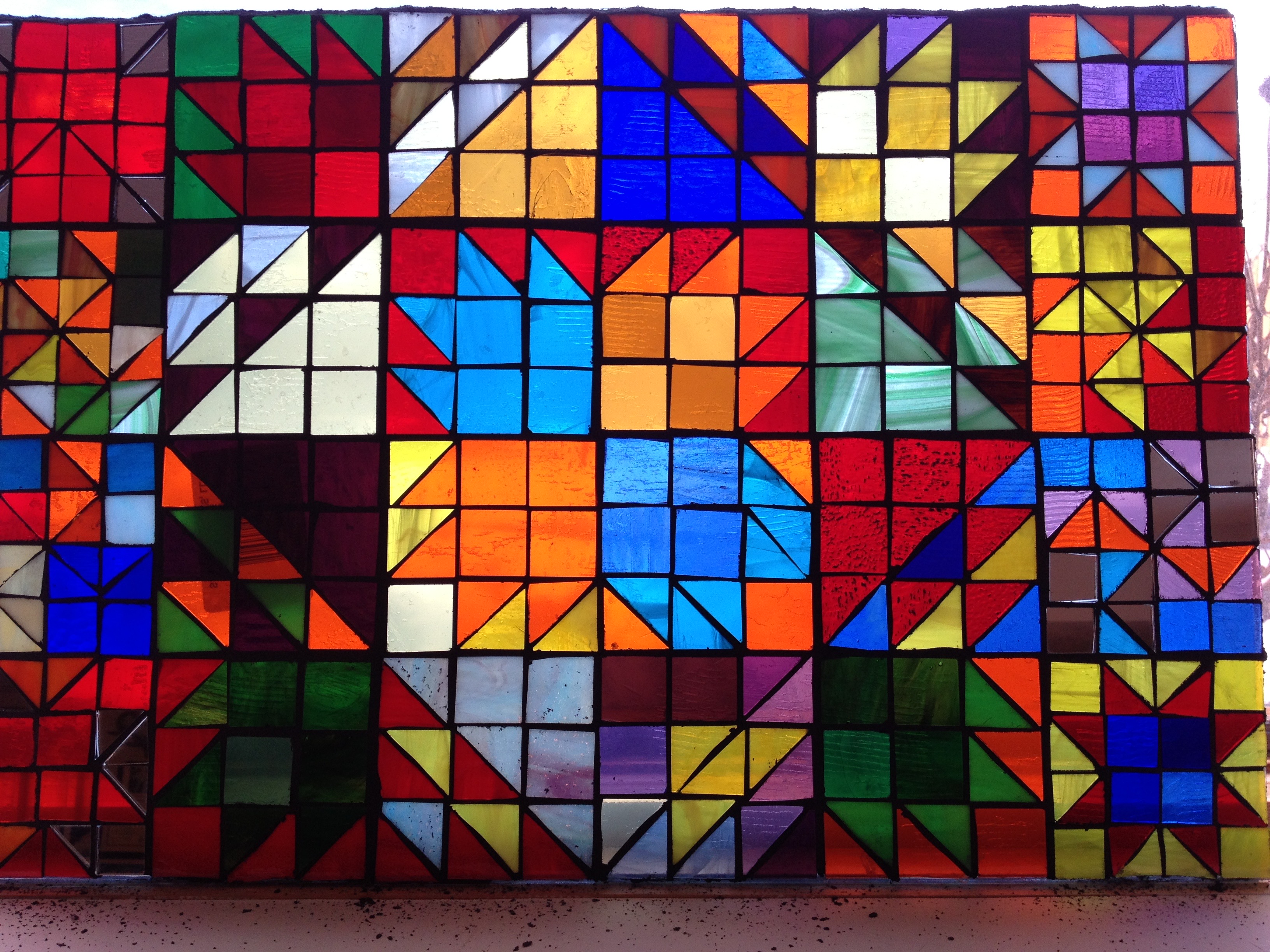 glass quilt mosaic