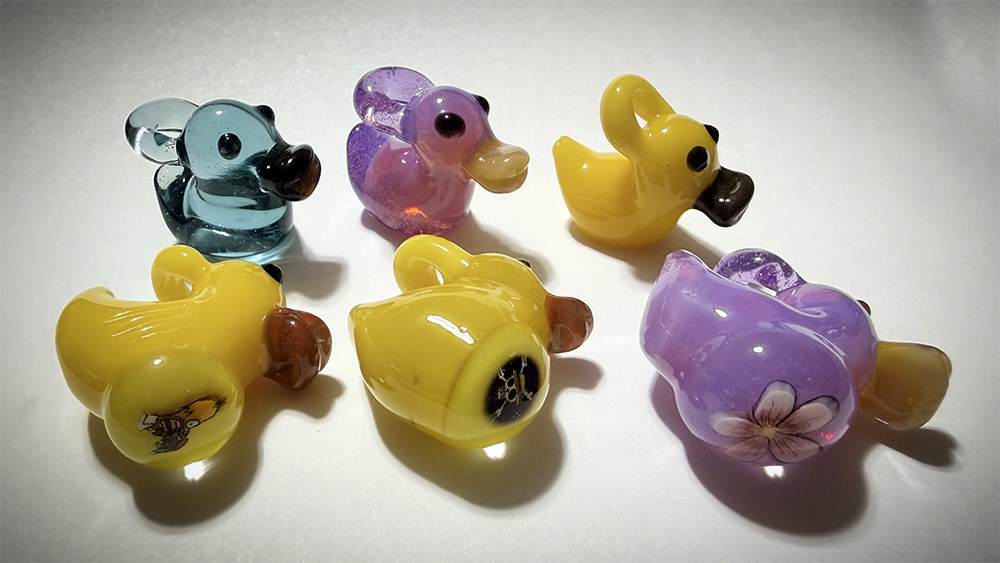 Sneak peek at some of the RARE QUAX Duck Charms that are hidden in the mystery boxes